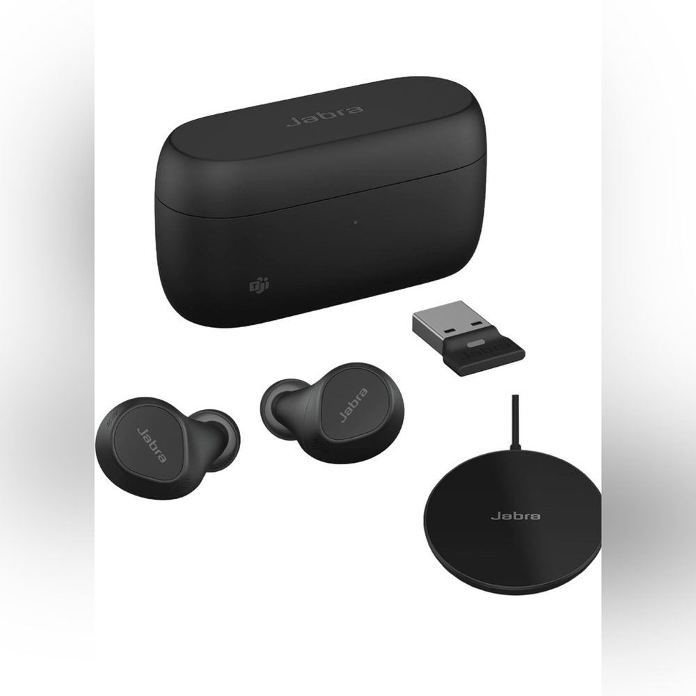 Jabra Evolve2 Buds Wireless Earbuds w/ Charging Pad